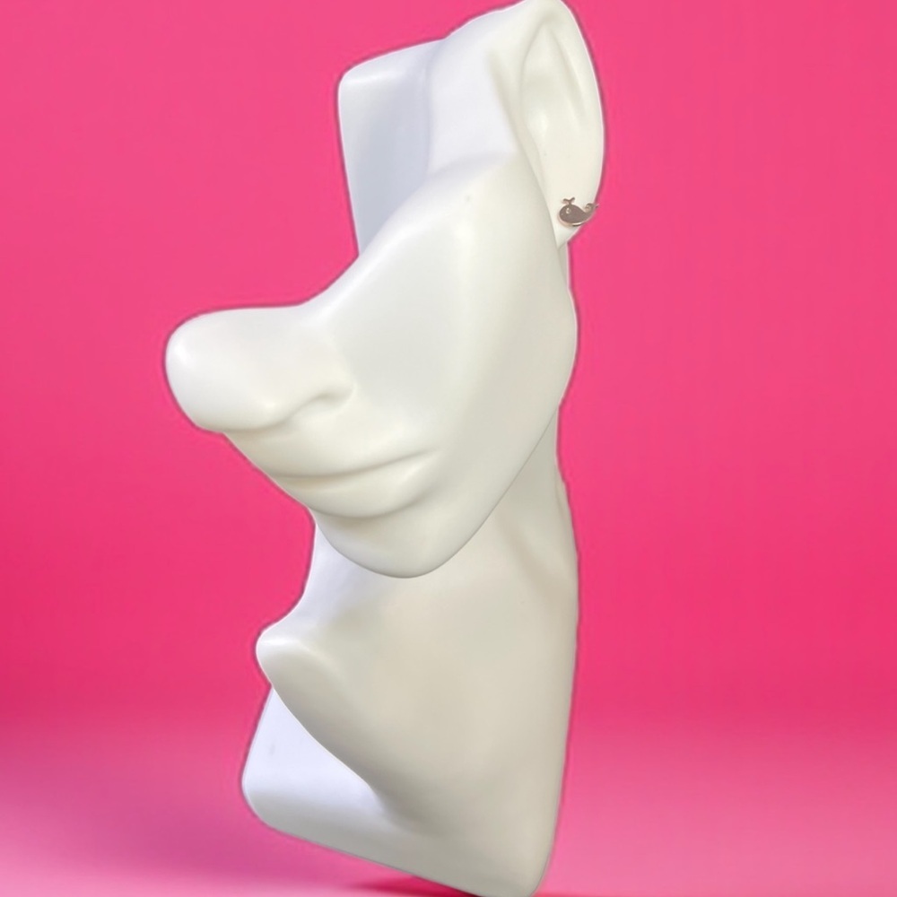 Beautiful Rose Gold Whale Shaped Stud Earrings - NWOT - Picture 5 of 8